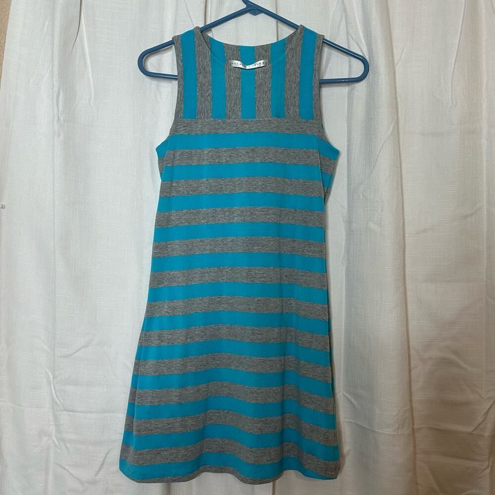 Susana Monaco Blue and Grey Stripped tank style dress Size XS